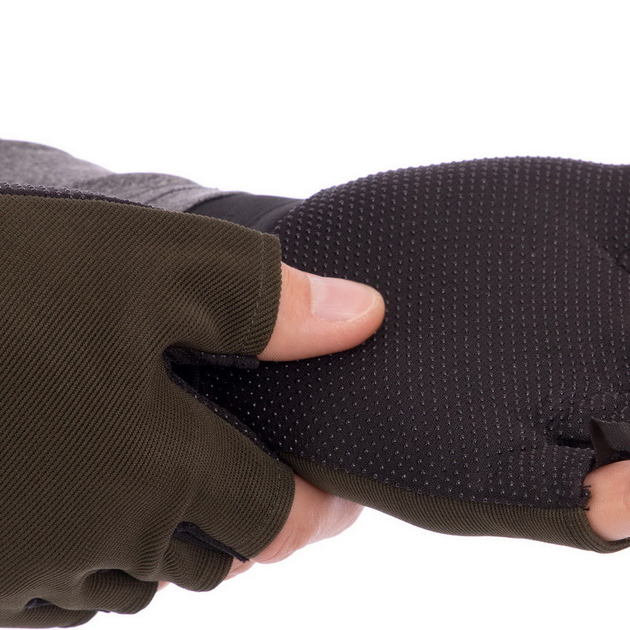 Перчатки тактические с открытыми пальцами Zelart 4379 размер M Olive - изображение 2