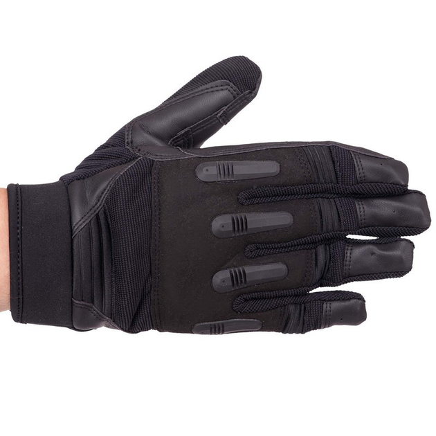 Перчатки тактические с закрытыми пальцами Zelart 8795 размер M Black - изображение 2