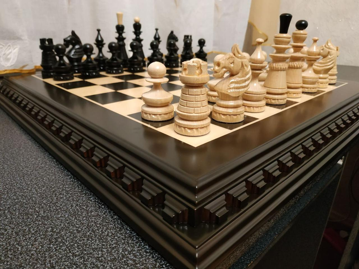Шахматный набор Elen Elite Classic DeLuxe Dark классическая доска и ...