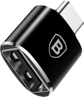 Przejściówka Baseus USB Female to Type-C Male Czarny (CATOTG-01) - obraz 2