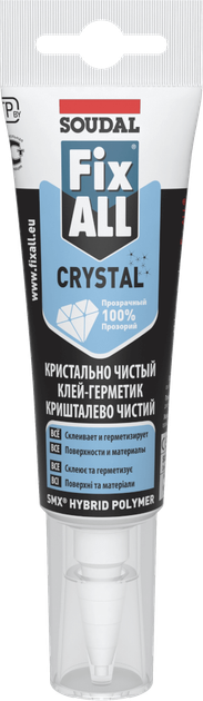 Клей-герметик FIX ALL Crystal 125мл - Фото 1 Клей-герметик FIX ALL Crystal 125мл - зображення 1
