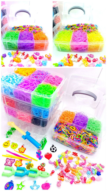 Набор для плетения браслетов из резинок Rainbow Loom + большой станок