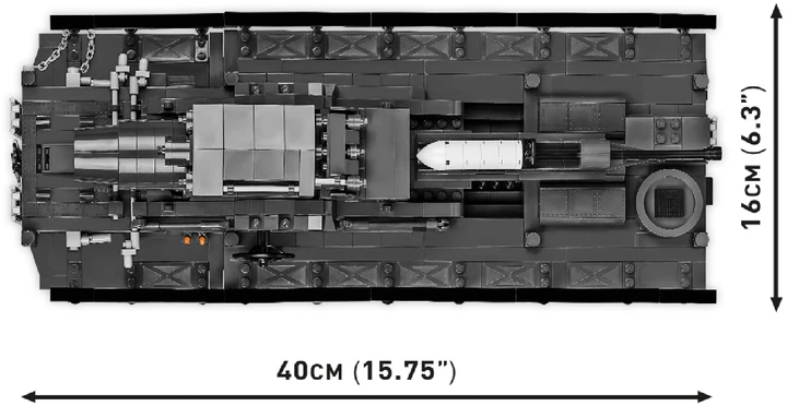 Конструктор Cobi Самохідна мортира Карл 1:28 1574 деталі (COBI-2560) - зображення 7