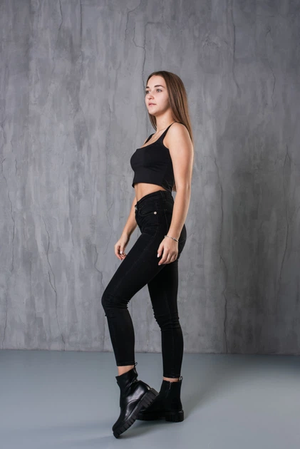 Ботинки женские Fashion Code 3747 39 размер 25 см Черный - Фото 9 Ботинки женские Fashion Code 3747 39 размер 25 см Черный - изображение 9