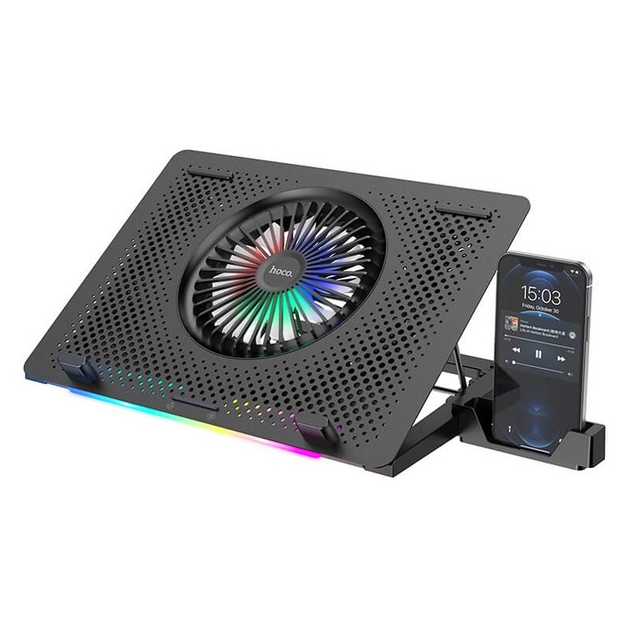 Подставка для ноутбука HOCO DH11 c RGB посветкой, регулировкой высоты ...