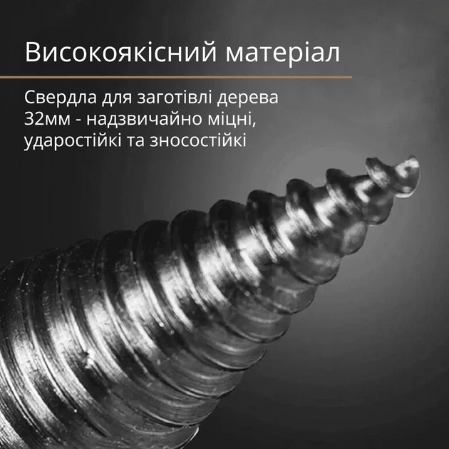 Конусное сверло дровокол (винтовой колун) для раскалывания бревен (диаметр 42мм, 4 вида хвостовика) - изображение 4