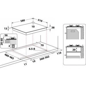 Варочная поверхность Whirlpool TGML 661 IX - изображение 3