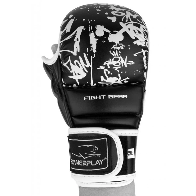 Рукавички для карате PowerPlay 3092KRT Black/White XS (PP_3092krt_XS_bl/white) - зображення 3