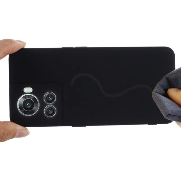 Силиконовый (TPU) чехол Deexe Silicone Case для OnePlus Ace / 10R - Black - изображение 4