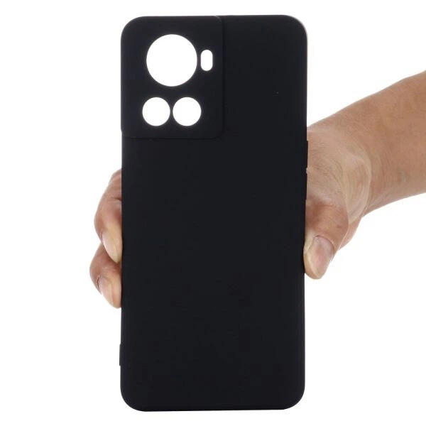 Силиконовый (TPU) чехол Deexe Silicone Case для OnePlus Ace / 10R - Black - изображение 5