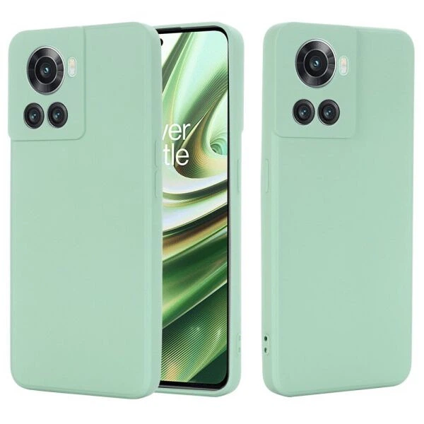 Силиконовый (TPU) чехол Deexe Silicone Case для OnePlus Ace / 10R - Green - изображение 2