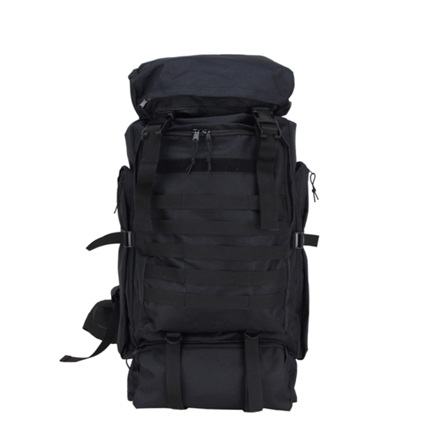 Тактичний рюкзак чорний 80л - зображення 1