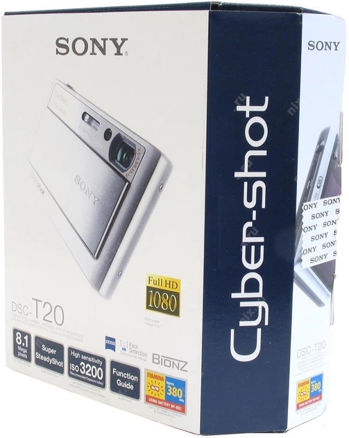 Фотоаппарат цифровой Sony Cyber-Shot DSC-T20 8.1 MP Digital Camera