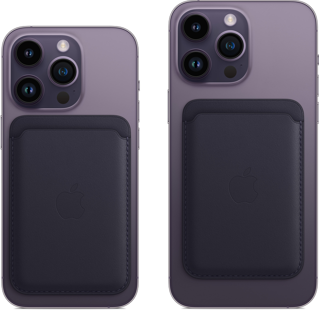 Apple iPhone Leather Wallet ブラック MagSafe iPhone Feingewebe Wallet mit MagSafe – Schwarz - Apple (DE)