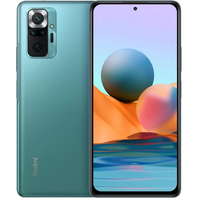 Смартфон Xiaomi Redmi Note 10 Pro 8/128GB Aurora Green (Global Version) - Фото 1 Смартфон Xiaomi Redmi Note 10 Pro 8/128GB Aurora Green (Global Version) - изображение 1
