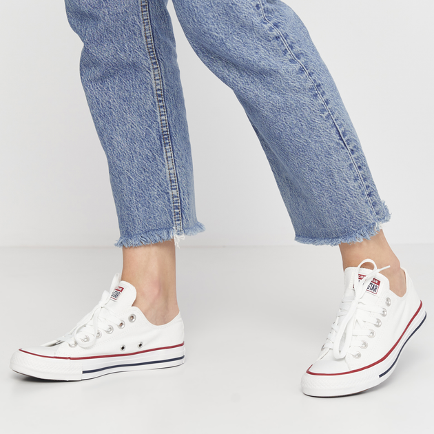 Converse all star ox white clearance womens