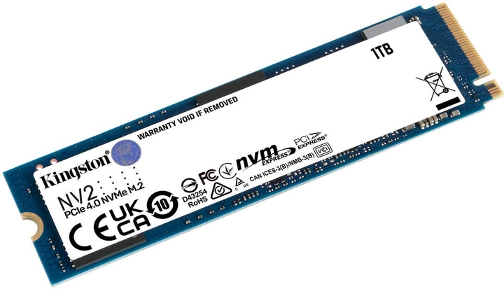 SSD диск Kingston NV2 1TB M.2 2280 NVMe PCIe 4.0 x4 (SNV2S/1000G) - изображение 2