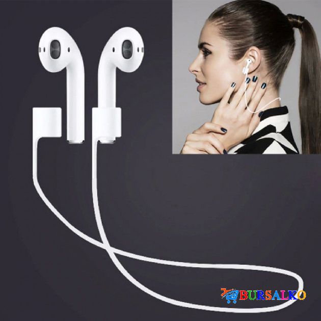 Амбушюры для наушников Silicon Case Airpods силиконовые накладки со шнурком от выпадения при занятиях спортом (80013BS) - Фото 9 Амбушюры для наушников Silicon Case Airpods силиконовые накладки со шнурком от выпадения при занятиях спортом (80013BS) - изображение 9