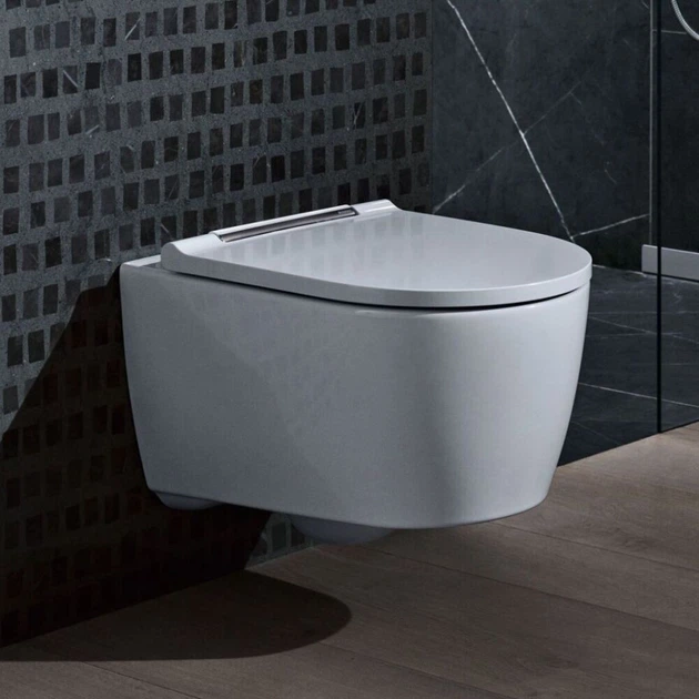 Унитаз подвесной TurboFlush (безободковый) Geberit One, с сиденьем Soft Close (500.202.01.1) - Фото 10 Унитаз подвесной TurboFlush (безободковый) Geberit One, с сиденьем Soft Close (500.202.01.1) - изображение 10
