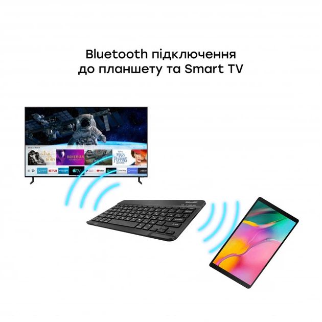 Бездротова клавіатура AIRON Easy Tap Bluetooth - зображення 8