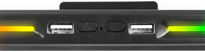 Охолоджувальна підставка для ноутбука Esperanza (EGC108) Boreas Grey/RGB - зображення 5