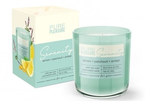 Свічка ароматизована у склі Bartek Candles Чисте задоволення (Serenity) 150г. - Фото 1 Свічка ароматизована у склі Bartek Candles Чисте задоволення (Serenity) 150г. - зображення 1
