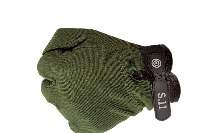 Рукавички тактичні повнопалі (пара), розмір універсальний, колір зелений - зображення 2