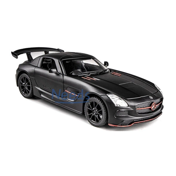 Машинка іграшка Mercedes Benz SLS AMG дитяча металева моделька колекційна 15 см Чорний (3047297) - зображення 4