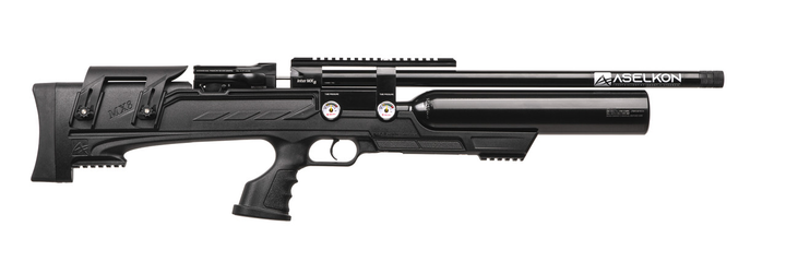 Пневматична гвинтівка PCP Aselkon MX8 Evoc Black кал. 4.5 (1003374) - зображення 1