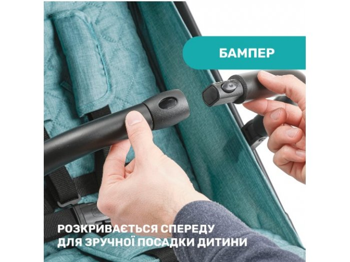 Прогулочная коляска Trolleyme Stroller, Chicco (бирюзовая), 79865.84 - изображение 3