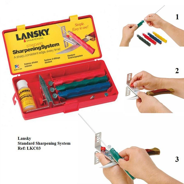 Точильная система Lansky Deluxe 5 камней, синтетическая, экстра крупнозернистая, крупнозернистая - Фото 8 Точильная система Lansky Deluxe 5 камней, синтетическая, экстра крупнозернистая, крупнозернистая - изображение 8