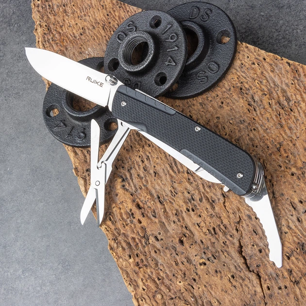 Складной нож мультитул Ruike Trekker LD51-B (23в1, черный) - изображение 3
