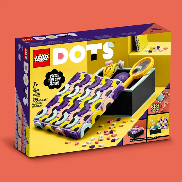 Zestaw klocków LEGO DOTS Duże Pudełko 479 elementów (41960) - obraz 5