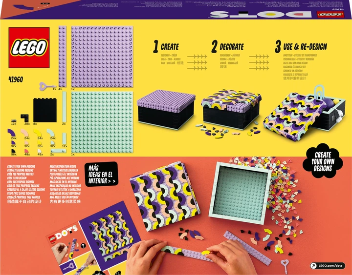 Zestaw klocków LEGO DOTS Duże Pudełko 479 elementów (41960) - obraz 8