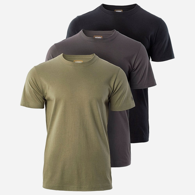 Футболка тактическая мужская Magnum Basic Shirt 3-P-Ol/Fr/B L 3 шт Оливковый/Серый/Черный (5902786346394) - изображение 1