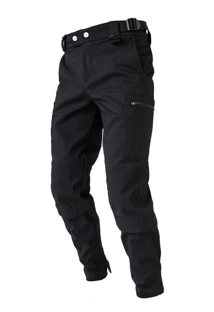 Утеплённые тактические штаны на флисе XXL черные - изображение 2