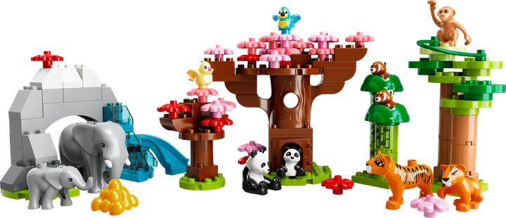 Zestaw klocków LEGO DUPLO Town Dzikie zwierzęta Azji 116 elementów (10974) - obraz 9
