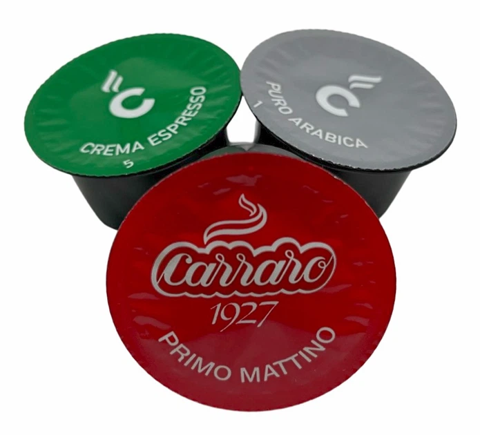 Набір Carraro кава в капсулах 3 смаки, 3 капсули Lavazza Blue - Фото 1 Набір Carraro кава в капсулах 3 смаки, 3 капсули Lavazza Blue - зображення 1