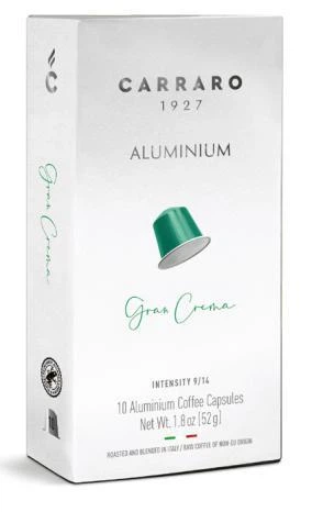 Кофе в капсулах Carraro Gran Crema, 10 капсул алюминиевых Nespresso - Фото 1 Кофе в капсулах Carraro Gran Crema, 10 капсул алюминиевых Nespresso - изображение 1