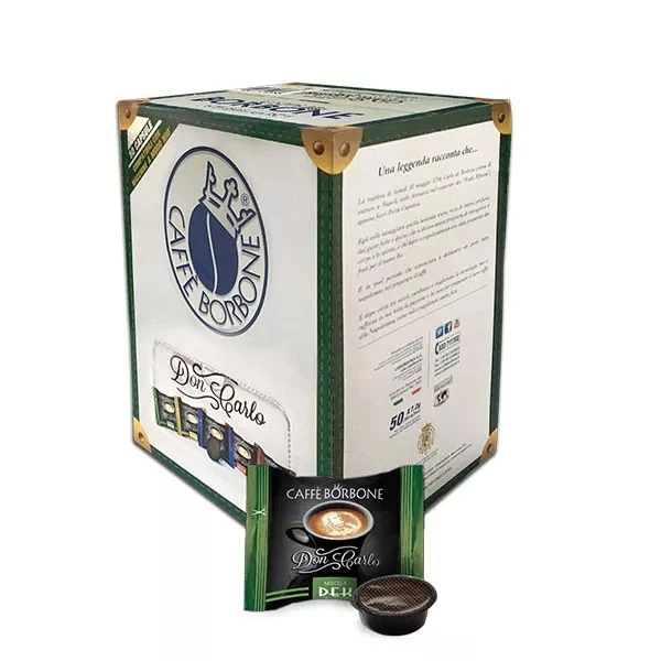 Кофе в капсулах Caffe Borbone Don Carlo Miscela Deca, 50 капсул Lavazza A Modo Mio - Фото 1 Кофе в капсулах Caffe Borbone Don Carlo Miscela Deca, 50 капсул Lavazza A Modo Mio - изображение 1