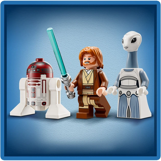 Zestaw klocków LEGO Star Wars Myśliwiec Jedi Obi-Wana Kenobiego 282 elementy (75333) - obraz 8