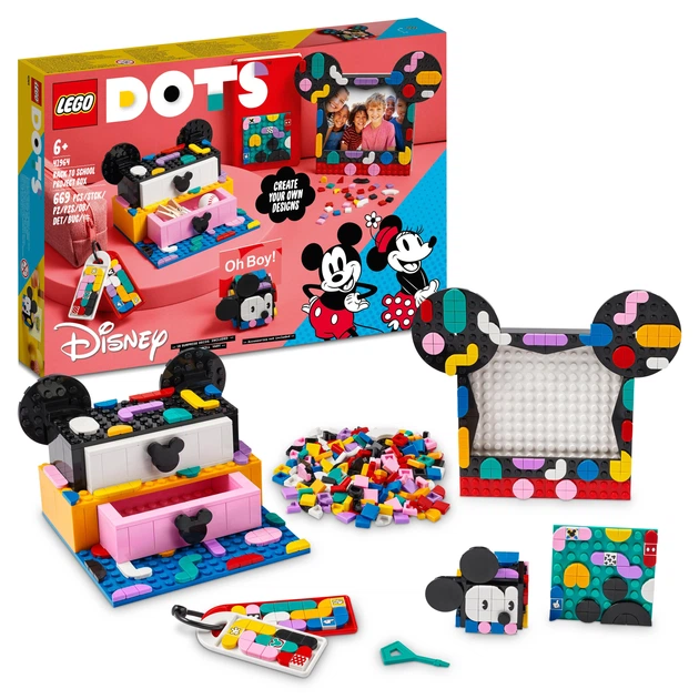 Конструктор LEGO DOTS Міккі та Мінні Маусами. Знову до школи 669 деталей (41964) - зображення 2