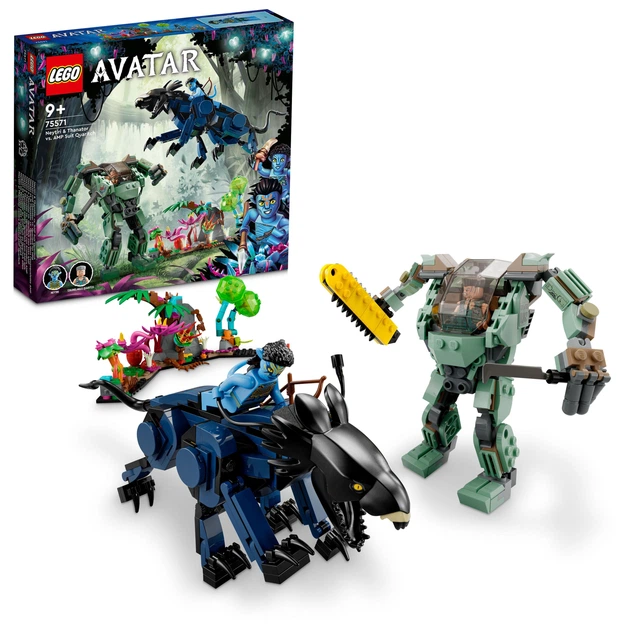 Zestaw klocków LEGO Avatar Neytiri i Thanator kontra Quaritch w kombinezonie PZM 560 elementów (75571) - obraz 2
