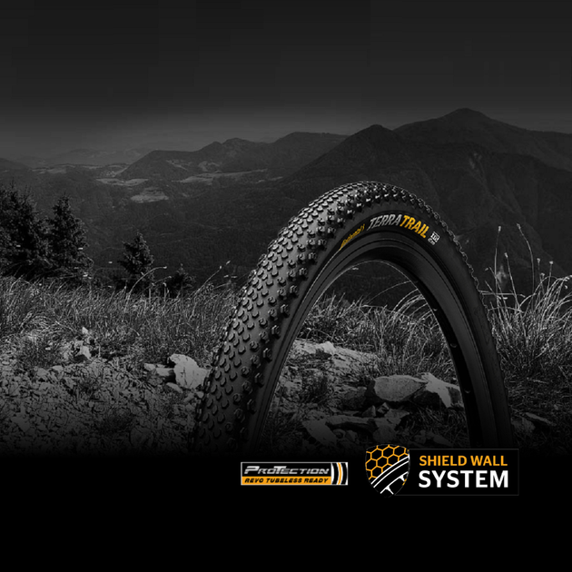 Велопокрышка бескамерная Continental Terra Trail ShieldWall 28" 700 x 40C 28 x 1.50 складная skin SL Черная (4019238038545) - изображение 4