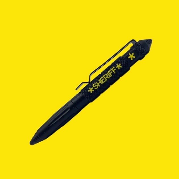 Тактическая ручка с стеклобоем "Sheriff" черная - изображение 1