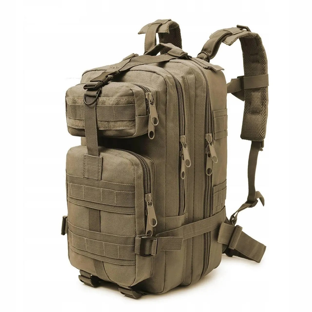 Военно-тактический рюкзак для выживания 35л Хакі - зображення 1