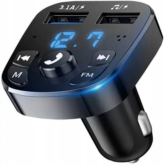 Автомобильный передатчик BLUETOOTH FM MP3 2xUSB - изображение 2