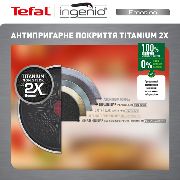 Набор Tefal Ingenio Emotion 10 предметов&nbsp;(L897SA74) - изображение 8