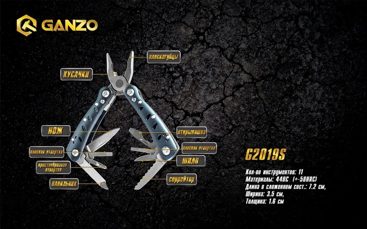 Мультитул Multi Tool Ganzo G2019 S - изображение 7