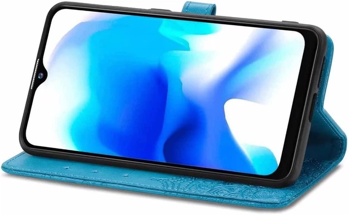 Чехол Vintage для Motorola Moto G60 книжка кожа PU с визитницей голубой - изображение 3